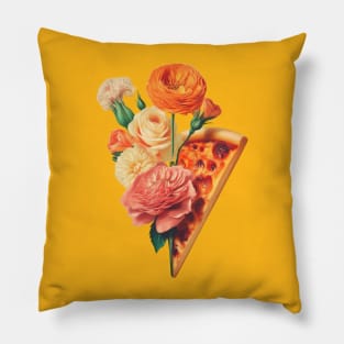 Pizza & Flowers Pillow