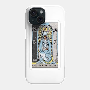 The High Priestess, Raider Waite tarot, Divination Tarot Phone Case