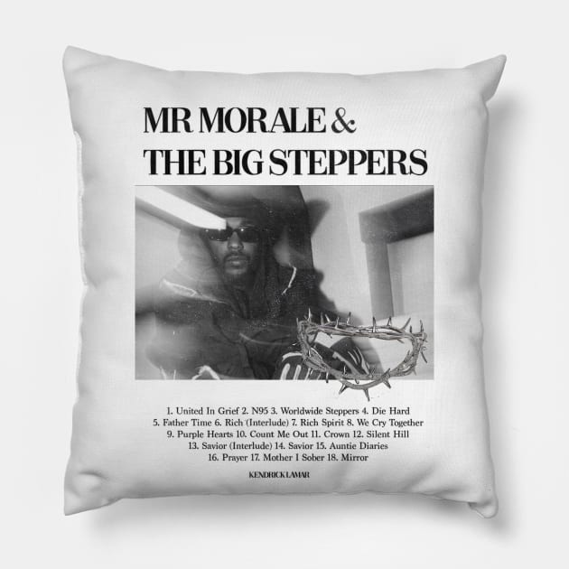 Mr Morale and The Big Steppers Pillow by irisatakoyuncu