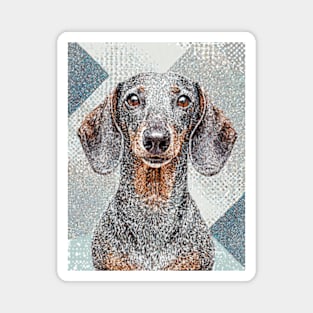 Dog Portrait - Dachshund Magnet