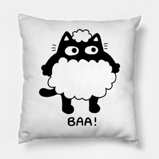 Baa sheep cat Pillow