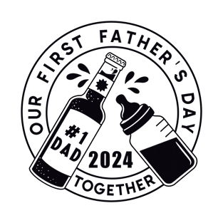 Our first father's day together Retro Gift for Father’s day T-Shirt