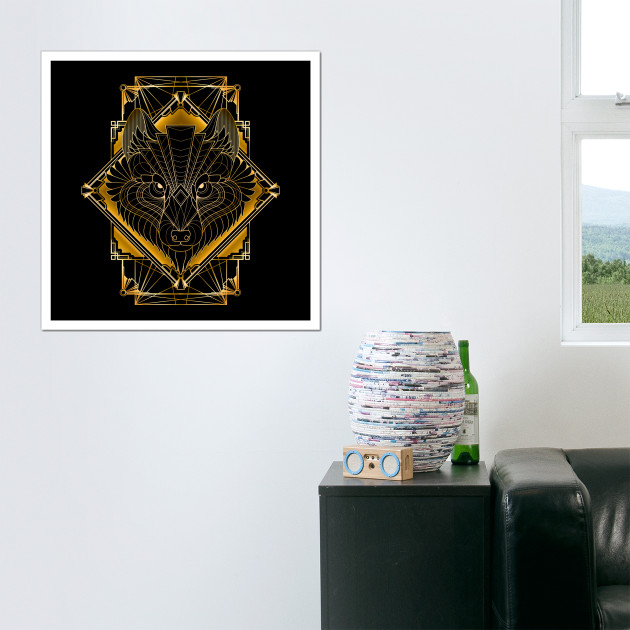 Art Deco Wolf Wall Teepublic 2546475 0