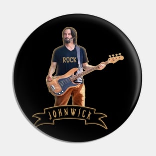 Guitarist John Wick logo Pin