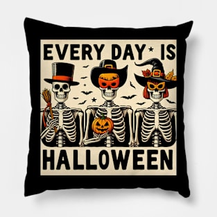 Every Day Is Halloween - Retro Style Pillow