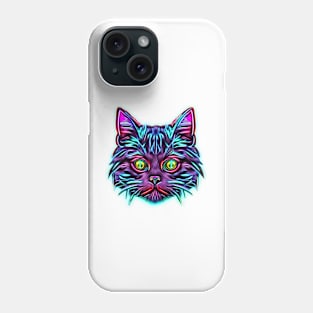 Neon Cat! Phone Case