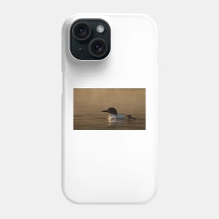 Loon with chick Phone Case