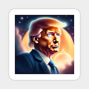 donald trump portrait Magnet