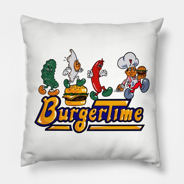 Burgertime Pillow by Chewbaccadoll