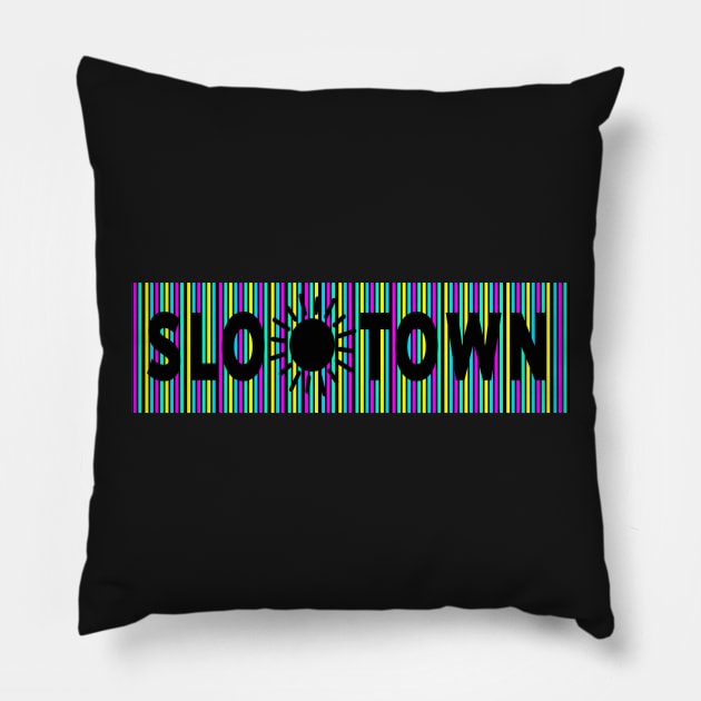 SLO TOWN with a sun Pillow by TheJadeCat