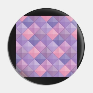 Patchwork Squares Lilac and Blue Pin