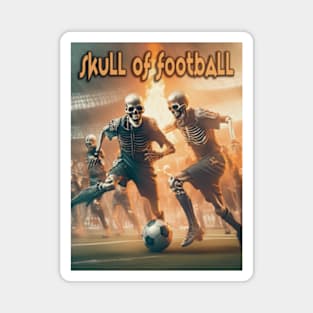 Skull of Football Magnet