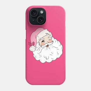 Retro Vintage Pink Santa Claus Phone Case