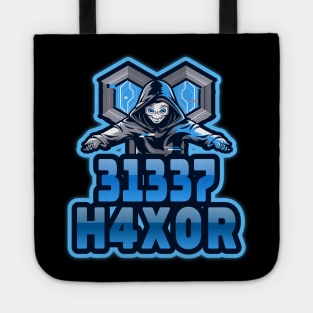 Cyber security - 31337 H4X0R Blue Tote