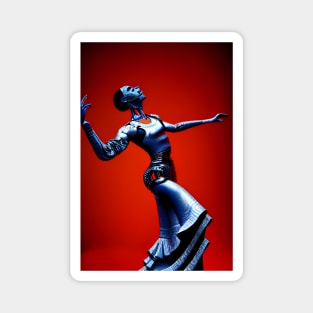 Robot Cyborg passionately dancing Flamenco Magnet