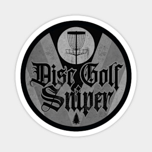 Disc Golf Sniper Classic BW Magnet