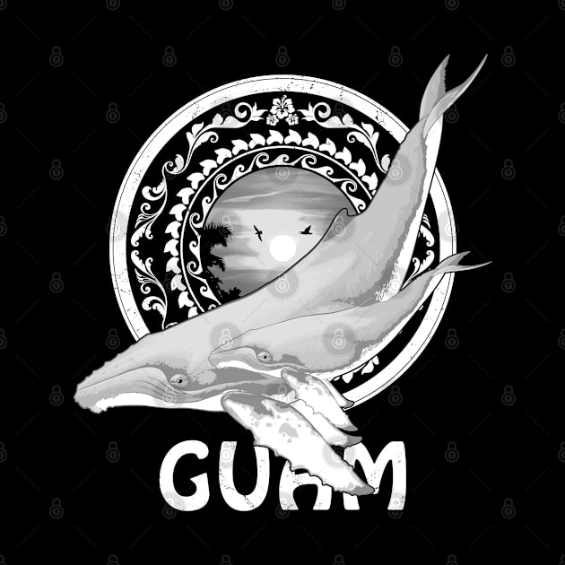 Humpback Whales Guam by NicGrayTees