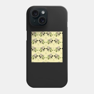 Bird on olive tree branch Phone Case