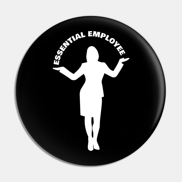 Female Essential Employee Pin by All About Nerds