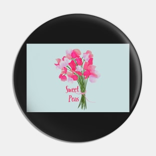 Sweet Peas bouquet Pin