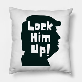 Lock him up silhouette Pillow