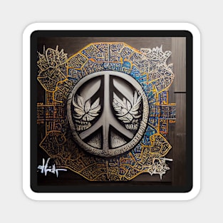 peace logo 02 Magnet