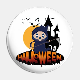 Halloween Grim Reaper Pin