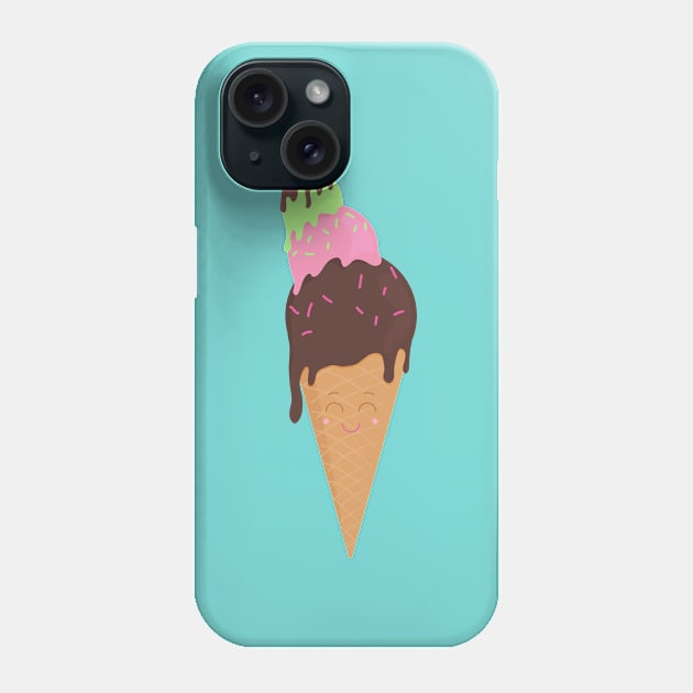 Cute ice cream Phone Case by Liza.che arts