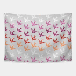 Lesbian Flag Bird Design Tapestry