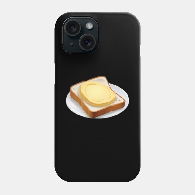 Butter Vintage Kawaii Yummy Toast Sandwich Bread Since Phone Case by Flowering Away