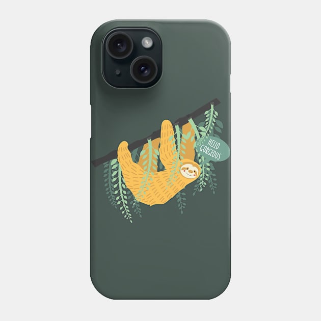 Slothfully Gorgeous Phone Case by ivetas