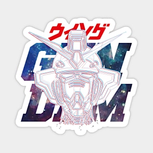 Anime 3D Illusion Wing Mecha Magnet