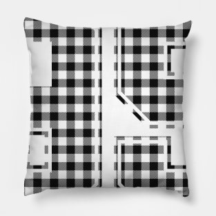 Plaid Number - 95 - Dark Pillow