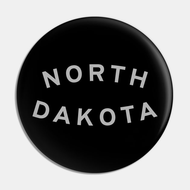 North Dakota Typography Pin by calebfaires