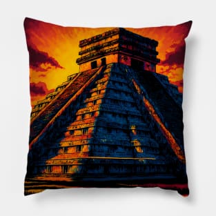 Chichen Itza Sunset Vibes Pillow