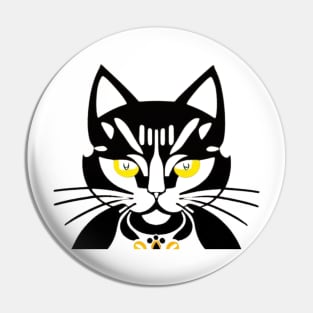 black cat Pin