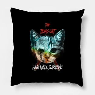 The Texas Chainsaw Cat? Pillow