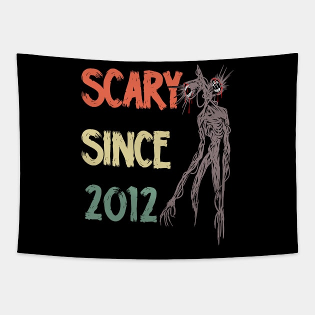 Scary since 2012 siren head Tapestry by opippi