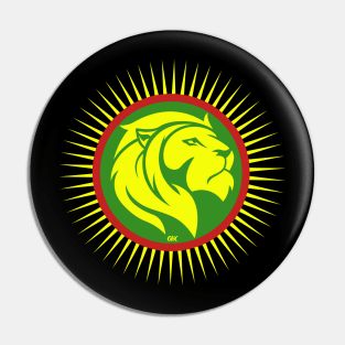 LION_RASTA COLORS_OHC Pin