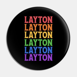 LAYTON COLORFUL CHRISTMAS Pin