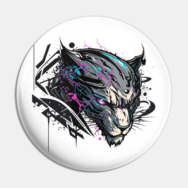 Graffiti Paint Panther Creative Pin by Cubebox