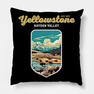 USA - NATIONAL PARK - YELLOWSTONE Hayden Valley -9 Pillow