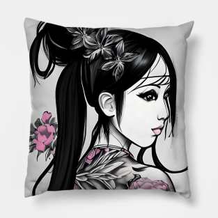 Geisha Tattoo Pillow