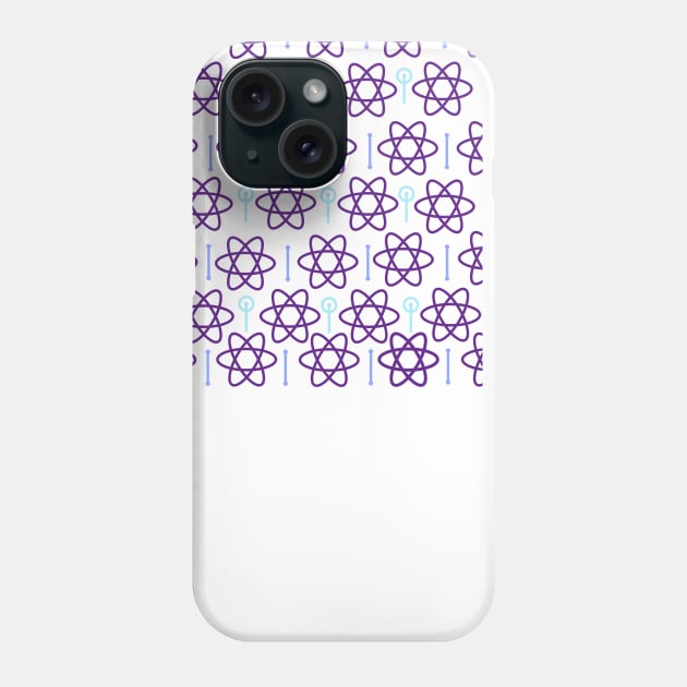 Purple Atomic Pattern Phone Case by ACircusofLight