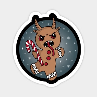 Gingerbread Krampus Magnet