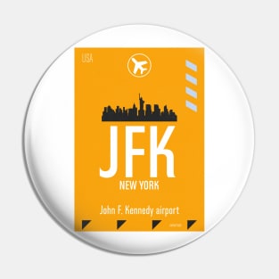 JFK yellow Pin