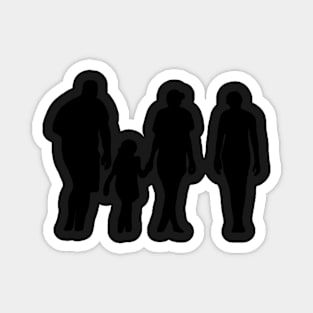 Brown Family Silhouette! Magnet