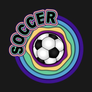 Soccer Colorful Design T-Shirt