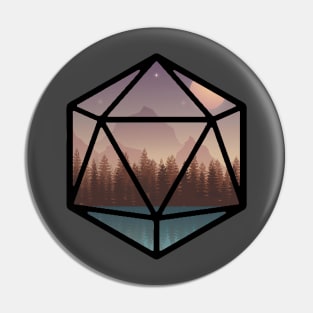 Forest D20 Pin