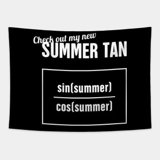 Summer Tan - Funny Statistics Teacher Design Tapestry